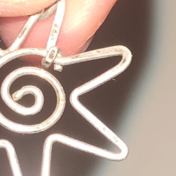 Vintage Sterling Silver Earrings - Picture 5 of 5